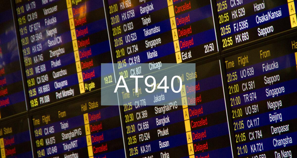 Reclamación Vuelo AT940