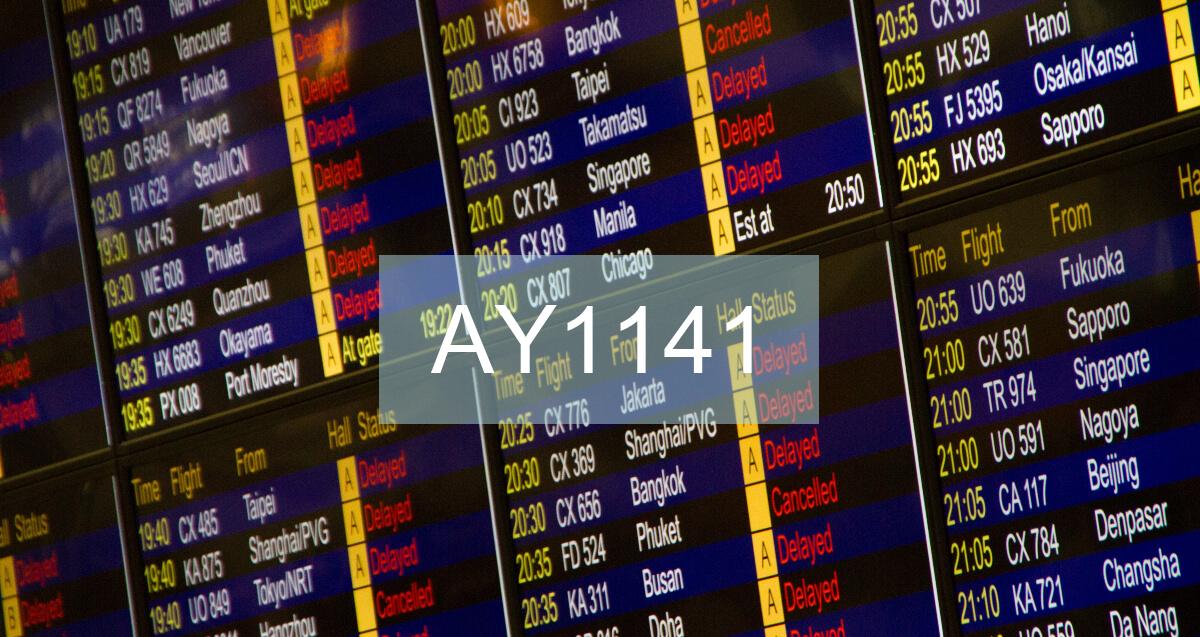 Reclamación Vuelo AY1141