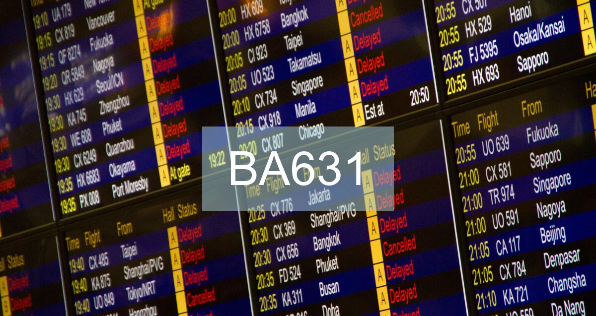 Reclamación Vuelo BA631