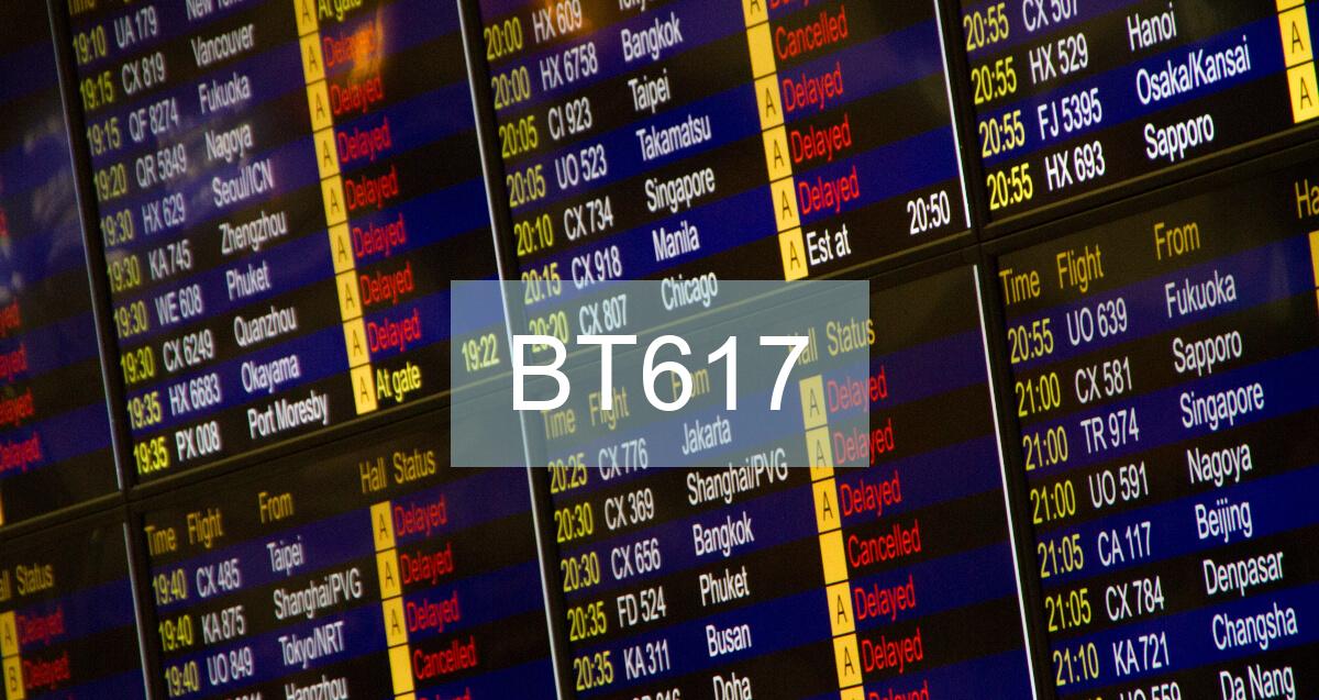 Reclamación Vuelo BT617