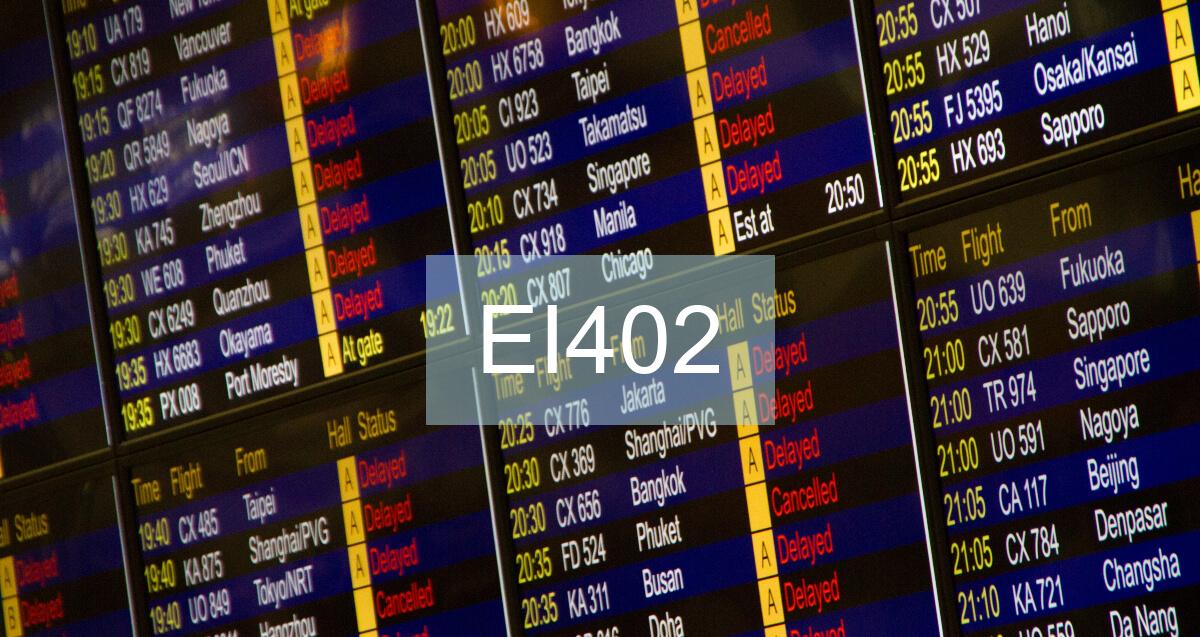 Reclamación Vuelo EI402
