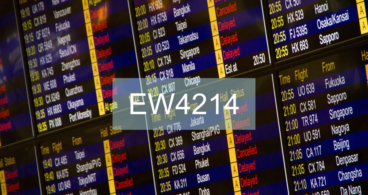Reclamación Vuelo EW4214
