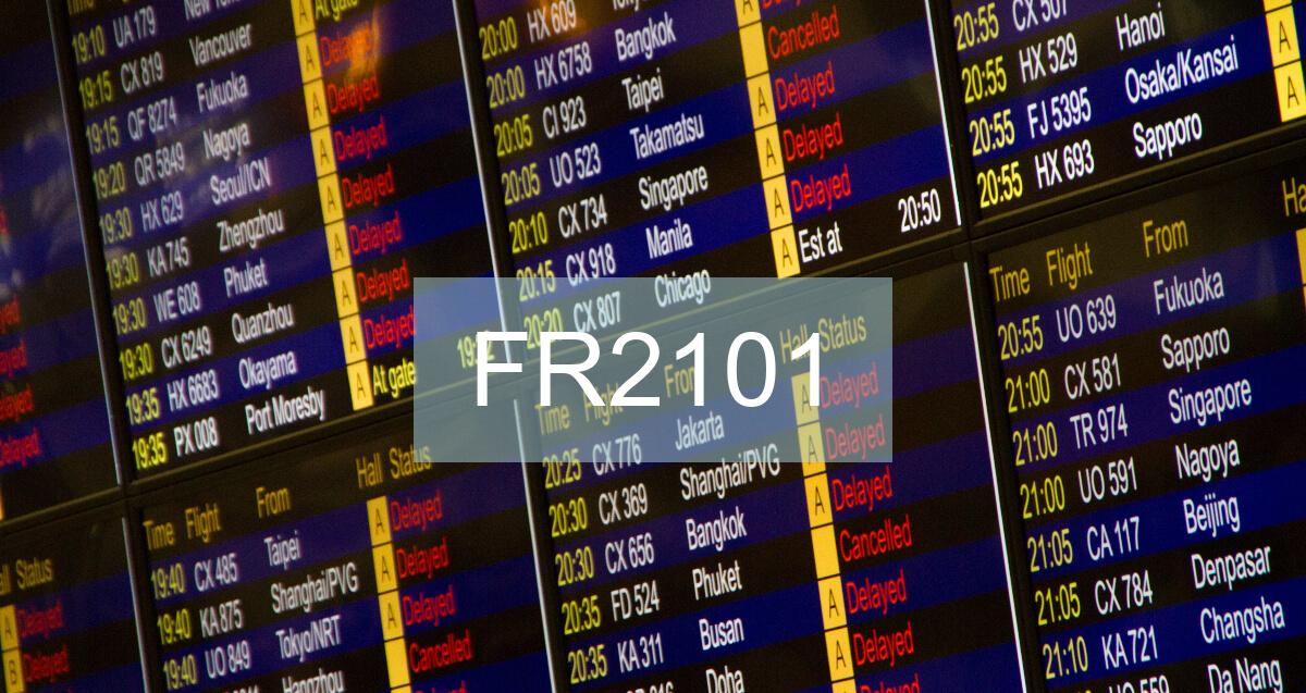 Reclamación Vuelo FR2101