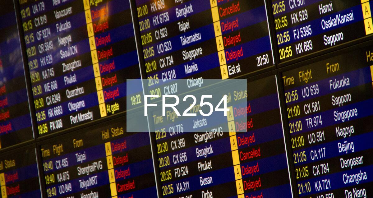 Reclamación Vuelo FR254