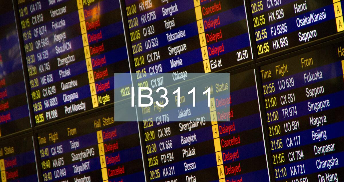Reclamación Vuelo IB3111