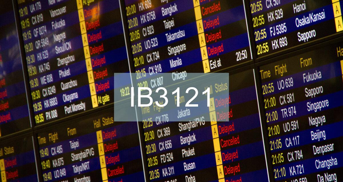 Reclamación Vuelo IB3121