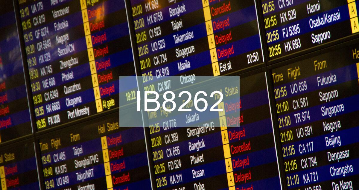 Reclamación Vuelo IB8262