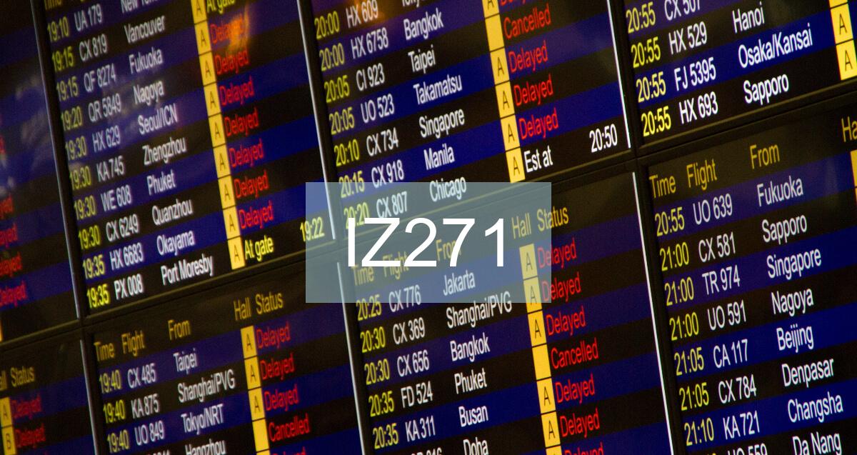 Reclamación Vuelo IZ271