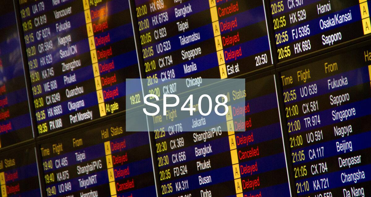 Reclamación Vuelo SP408