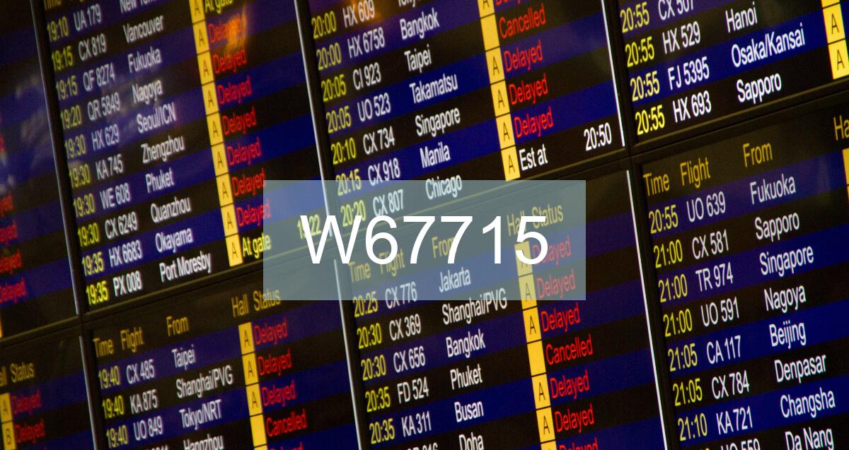 Reclamación Vuelo W67715