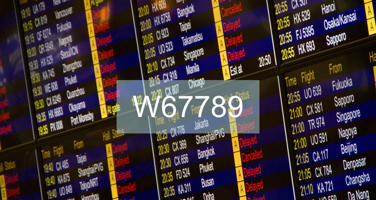 Reclamación Vuelo W67789